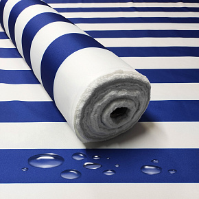 Akce Voděodolná látka Premium, 190 g/m², 50 x 160 cm, proužky modré