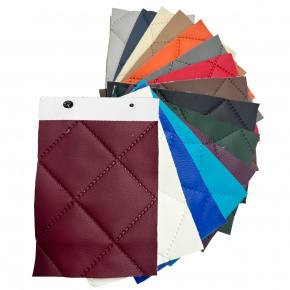Échantillonneur du tissus d'ameublement Cuir écologique Matelassé 5 x 5 cm Ultra