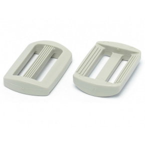 Boucles de réglage en plastique 20 mm blanche
