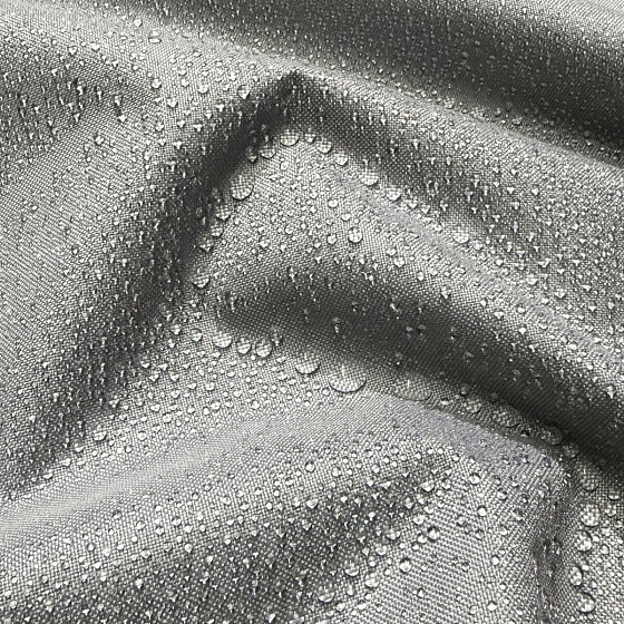 Vodu odpuzující látky, Oxford, šíře 160 cm, Tm. Popelavá