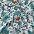 Tissus en coton de Noël au mètre, 160 cm motif Nature Vert