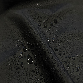Tissu déperlant imperméable pour veste, 60 g/m², 150 cm, coloris noir