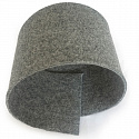 Feutrine technique 4 mm, 550 g/m², largeur 165 cm, gris