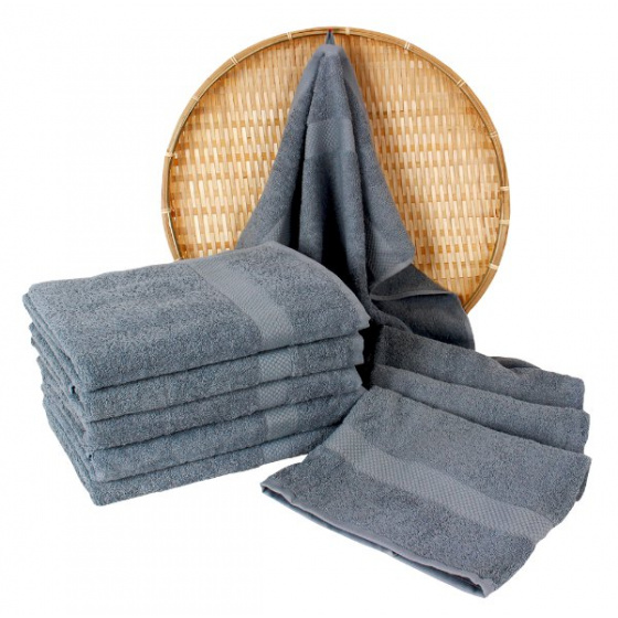 Serviette de bain 50x100 cm, couleur graphite