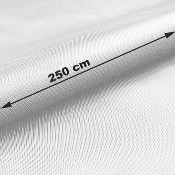 Tissu Oxford WR/PU déperlant, largeur 250 cm, couleur Blanche