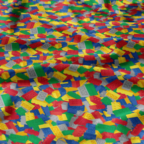 Tissu en coton uni au mètre, 125 g/m², largeur 160 cm, Lego
