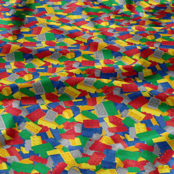 Tissu en coton uni au mètre, 125 g/m², largeur 160 cm, Lego