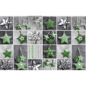 Tissus en coton de Noël au mètre, 160 cm motif Noël 49 gris