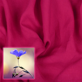 Tissus en lin Oskar, 265 g/m², largeur 150 cm, fuchsia 