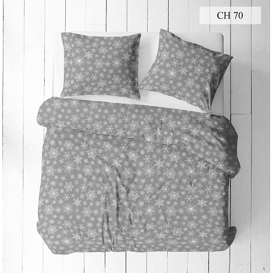 Tissus en coton de Noël au mètre, 160 cm motif Noël Gris