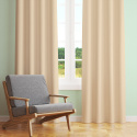 Tissu en coton uni au mètre, 125 g/m², largeur 160 cm, biege