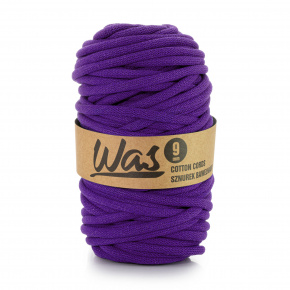 Cordons tressé coton 9 mm, 50 m, couleur violet 140