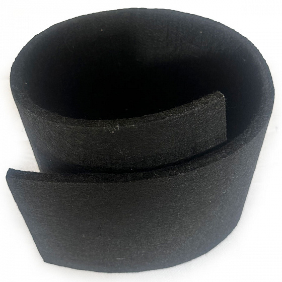 Feutrine technique 8 mm, 1200 g/m², largeur 160 cm, noir