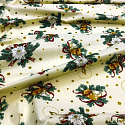 Christmas cotton fabric, by the meter, width 160 cm, Christmas motif on Yellow