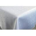 Nappe blanche déperlante Rhombe, résistante aux taches