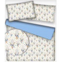 Tissu coton au métre imprimé Oriental blanc