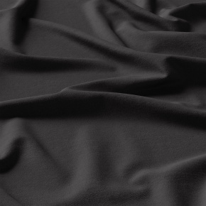 Tissu en coton uni au mètre, 125 g/m², largeur 160 cm, noir 