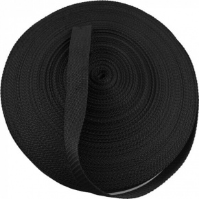 Ruban polypropylène renforcé pour sacs 40 mm couleur noir (50 m)