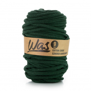 Cordons tressé coton 9 mm, 50 m, couleur vert fn. 260