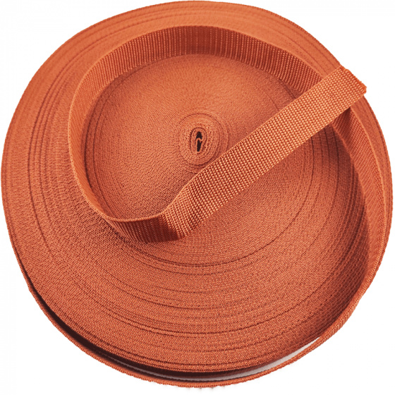 Ruban polypropylène renforcé pour sacs 30 mm couleur marron ( 50 m)