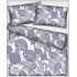 Tissu en coton au mètre, 125 g/m², largeur 160 cm, imprimé à jungle sur fond gris