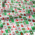 Tissus en coton de Noël au mètre, 160 cm motif scandinave 4 rouge