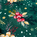 Tissus en coton de Noël au mètre, 160 cm motif Noël Vert