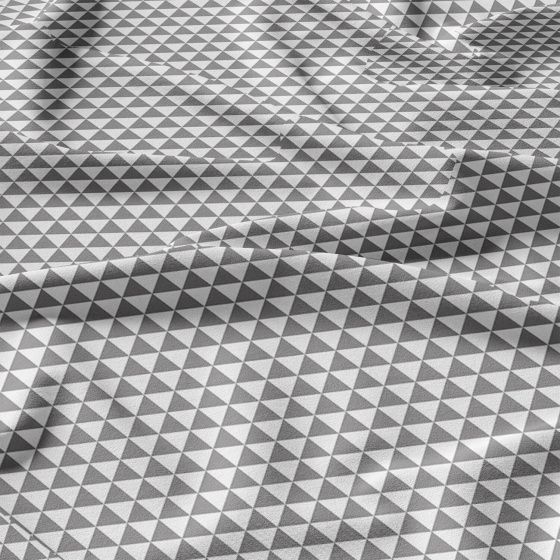 Tissu en coton uni au mètre, 125 g/m², largeur 160 cm, Triangulair gris   