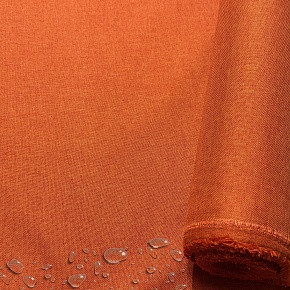 Tissu imperméable imitation lin, 220 g/m², 160 cm, Gingembre