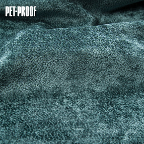 Tissu d'ameublement Aphrodite Azur, super doux et lisse, Pet proof