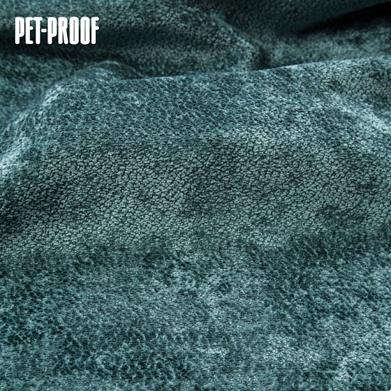 Tissu d'ameublement Aphrodite Azur, super doux et lisse, Pet proof