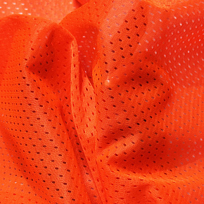 Tissu filet mesh orange neo au mètre, maille fine 2 × 2 mm, 60 g/m², largeur 150 cm Tissu filet mesh orange neo au mètre, maille fine 2 × 2 mm, 60 g/m², largeur 150 cm