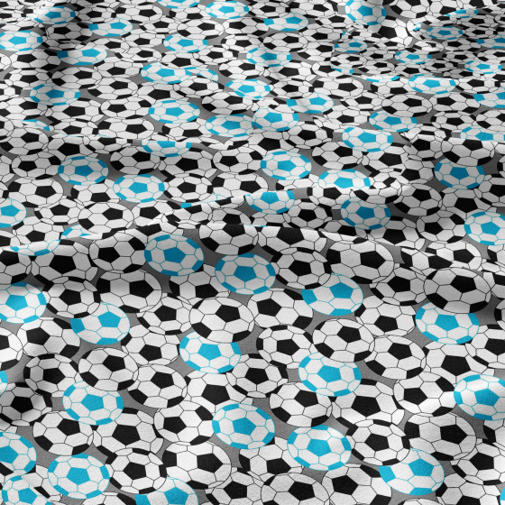 Tissu en coton uni au mètre, 125 g/m², largeur 160 cm, bleu 