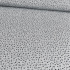 Tissu en coton au mètre, 125 g/m², largeur 160 cm, imprimé à fleurs bleues sur fond blanc