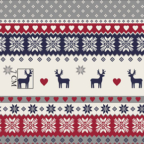 Tissus en coton de Noël au mètre, 160 cm motif Noël 013