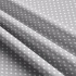 Tissu coton au métre couleur gris pois blanche 4 mm