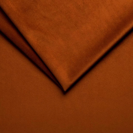 Tissu d'ameublement velours Tiffany est super doux et lisse, Pet Proof, Rust
