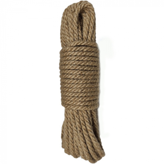Šnůrka pletená jutová 10 mm x 20 m