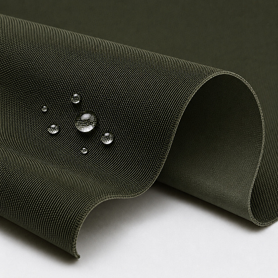 Tissu extérieur Imperméable PVC Codura 600D, 360 g/m², 150 cm, Olive