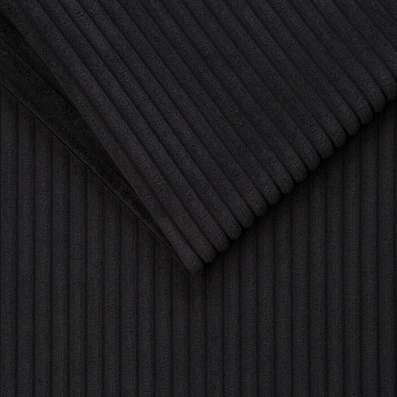 Tissu d’ameublement ZOOM pour meubles, vendu au mètre, Black - Pet Proof