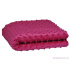Tissu minky dot, 380 g/m², largeur 160 cm, fuchsia fonce