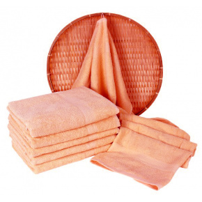 Serviette de bain 50x100 cm, couleur saumon