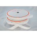 Pásek na suchý zip našívací HÁČEK a SMYČKA SET  bílý 16 mm x 25 bm