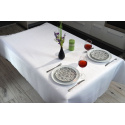 Nappe déperlante Pois, 140x220 cm, couleur Blanche,  anti tache
