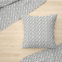 Tissu coton au mètre, 125 g/m², largeur 160 cm, imprimé Galaxie noir et blanche