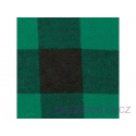 Bavlněná flanelová látka vzor kostka zelená 4x4 cm 