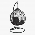 Tissu imperméable imitation lin, 220 g/m², 160 cm, Noir Care