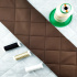 Simili cuir matelassé 5X5 cm, 540 g/m², largeur 145 cm, marron