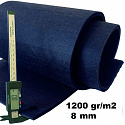 Technický filc 8 mm barva Granátová, šířka 100 cm