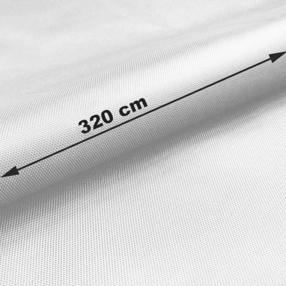 Tissu Oxford WR/PU déperlant, 165 g/m², largeur 320 cm, couleur Blanche